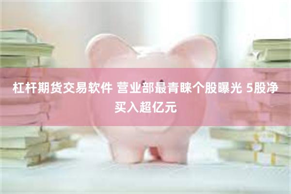 杠杆期货交易软件 营业部最青睐个股曝光 5股净买入超亿元