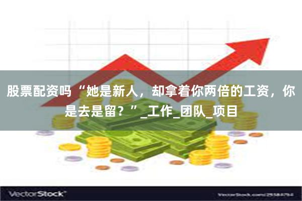 股票配资吗 “她是新人，却拿着你两倍的工资，你是去是留？”_工作_团队_项目