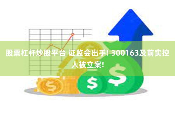 股票杠杆炒股平台 证监会出手! 300163及前实控人被立案!