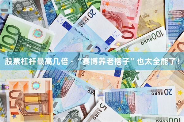 股票杠杆最高几倍 · “赛博养老搭子”也太全能了！
