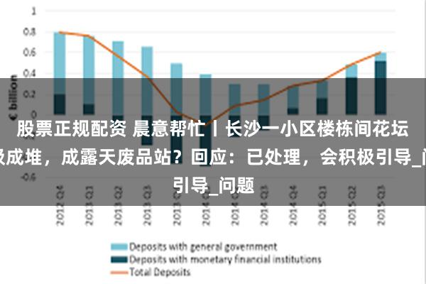 股票正规配资 晨意帮忙丨长沙一小区楼栋间花坛垃圾成堆，成露天废品站？回应：已处理，会积极引导_问题