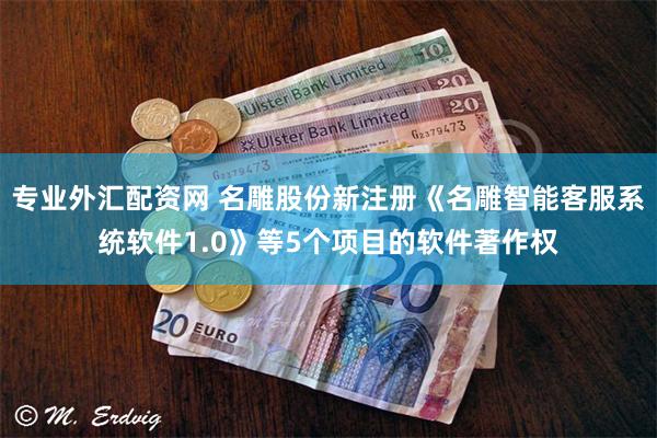 专业外汇配资网 名雕股份新注册《名雕智能客服系统软件1.0》等5个项目的软件著作权