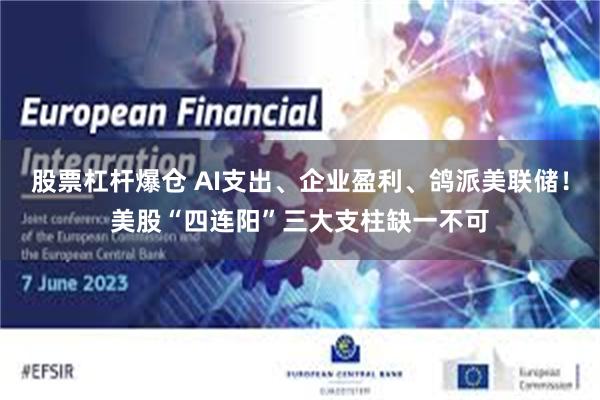 股票杠杆爆仓 AI支出、企业盈利、鸽派美联储！美股“四连阳”三大支柱缺一不可