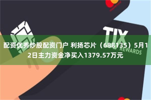 配资优秀炒股配资门户 利扬芯片（688135）5月12日主力资金净买入1379.57万元