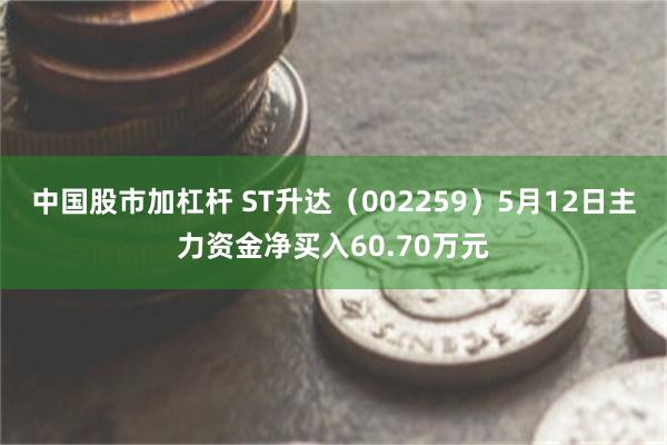 中国股市加杠杆 ST升达(002259)5月12日主力资金净买入60.70万元