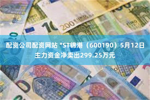 配资公司配资网站 *ST锦港（600190）5月12日主力资金净卖出299.25万元