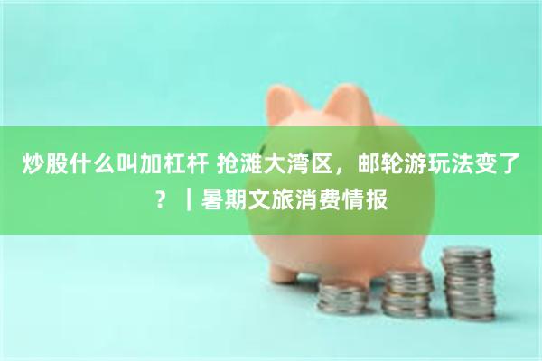 炒股什么叫加杠杆 抢滩大湾区，邮轮游玩法变了？｜暑期文旅消费情报