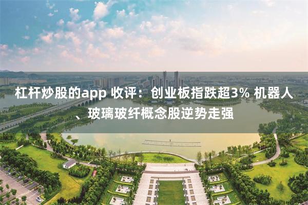 杠杆炒股的app 收评：创业板指跌超3% 机器人、玻璃玻纤概念股逆势走强