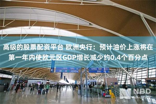 高级的股票配资平台 欧洲央行：预计油价上涨将在第一年内使欧元区GDP增长减少约0.4个百分点