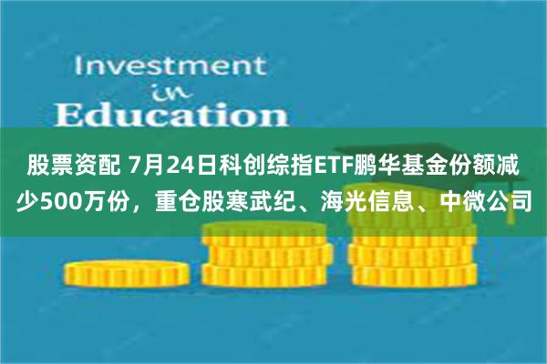 股票资配 7月24日科创综指ETF鹏华基金份额减少500万份，重仓股寒武纪、海光信息、中微公司