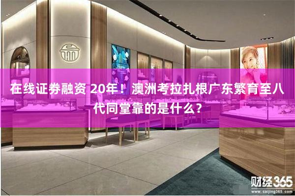 在线证劵融资 20年！澳洲考拉扎根广东繁育至八代同堂靠的是什么？
