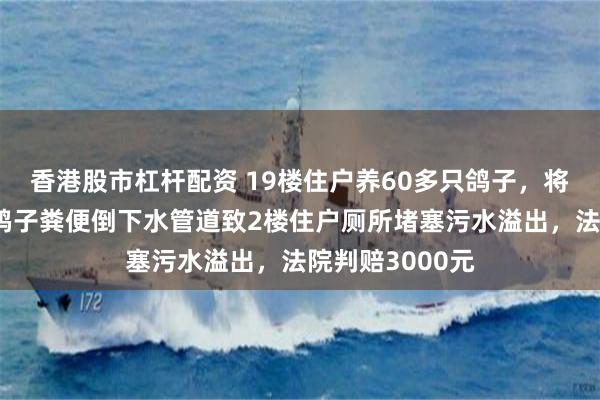 香港股市杠杆配资 19楼住户养60多只鸽子，将鸽粮、羽毛和鸽子粪便倒下水管道致2楼住户厕所堵塞污水溢出，法院判赔3000元