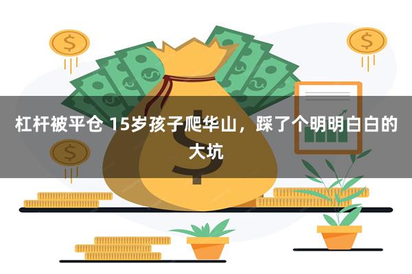 杠杆被平仓 15岁孩子爬华山,踩了个明明白白的大坑