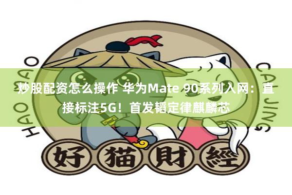 炒股配资怎么操作 华为Mate 90系列入网:直接标注5G!首发韬定律麒麟芯